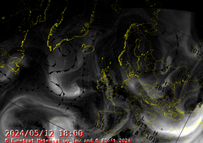 North Atlantic Synopsis with Water Vapour Low Product