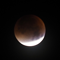Blood Moon Eclipse progressing