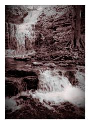 Scaleber Force Waterfall - Crampons Needed! - 630nm Filter converted to B&W Then Selenium Split Toning