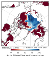Arctic Minimum Sea Ice - Latest